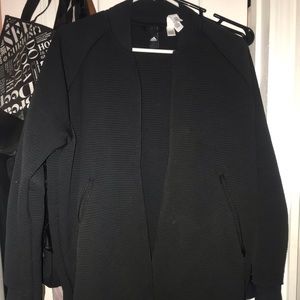 Adidas long zip up jacket